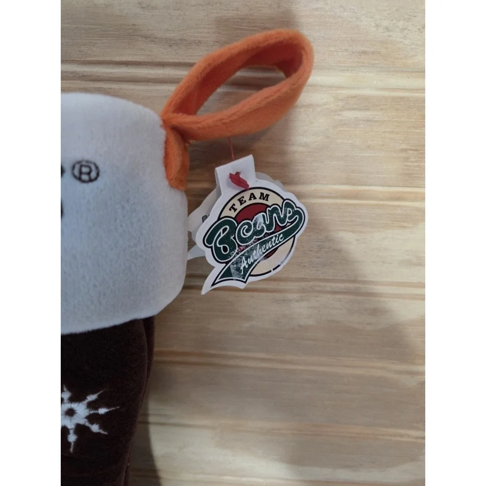 Hooters Christmas Stocking Orange Brown Embroidered Weighted New‎